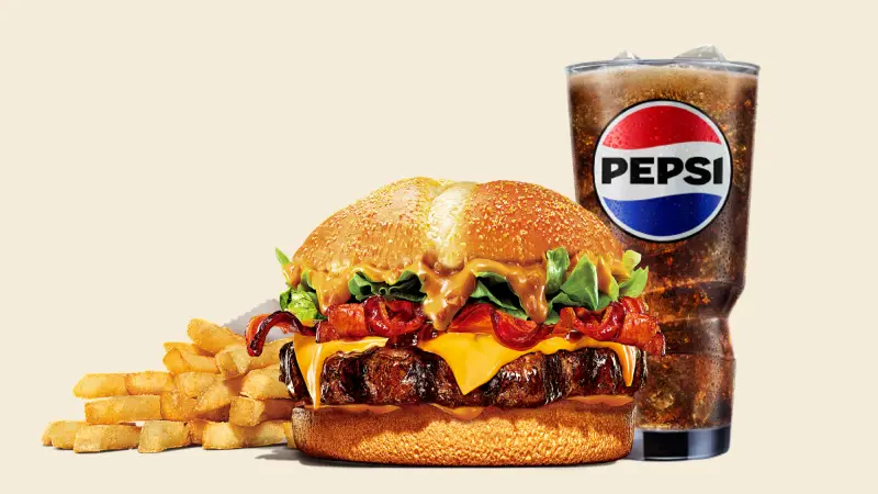 ▲2026年速食漲價，漢堡王今2月10日起調漲價格，A薯條套餐、B雞塊套餐都變貴10元；過年開吃「好事花生餐」最多現省135元菜單一次整理。摩斯漢堡MOS新春優惠加碼送蒟蒻。（圖／漢堡王 burgerking.com.tw）