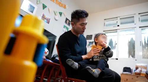 ▲德國之音台北辦事處主任鄒宗翰，與先生結婚後，花700萬赴美國找代孕服務，花了4年終於獲得兒子阿陌。（圖／記者王郁勳攝）