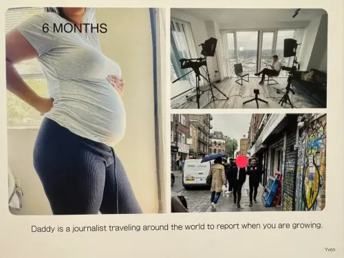 ▲鄒宗翰將兒子阿陌誕生過程，整理成一本生命之書。（圖／鄒宗翰提供）