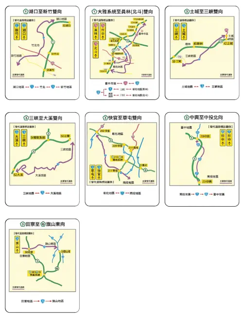 ▲高公局提供春節短途7條替代道路。（圖／高速公路局）