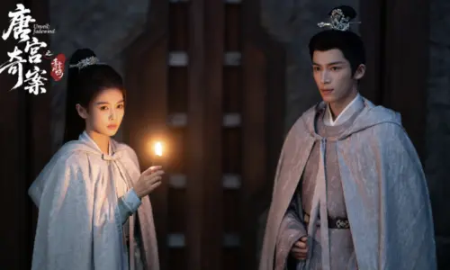 ▲白鹿（左）第4次搭檔王星越，終於組CP。（圖／翻攝自微博@唐宮奇案）