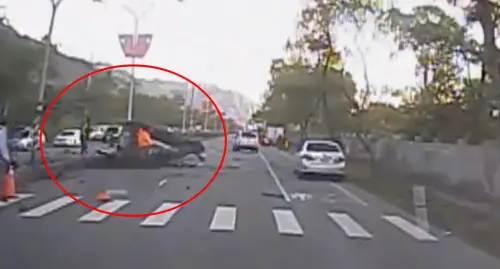 花蓮台9線自撞車禍！「引擎噴飛起火」車撞爛　24歲憲兵傷重亡
