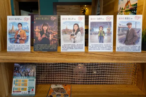 ▲參展教師以AI影像創作呈現曼谷城市人文風貌。（圖／修平提供）