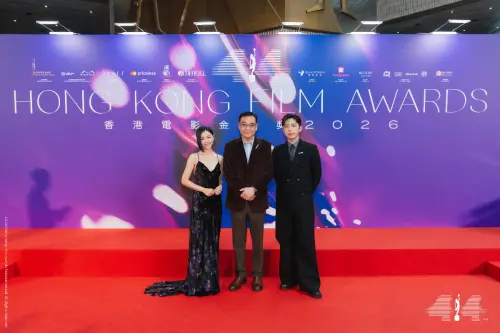 ▲衛詩雅（左起）、爾冬陞、呂爵安出席香港電影金像奬入圍名單公布記者會。（圖／香港電影金像獎協會提供）