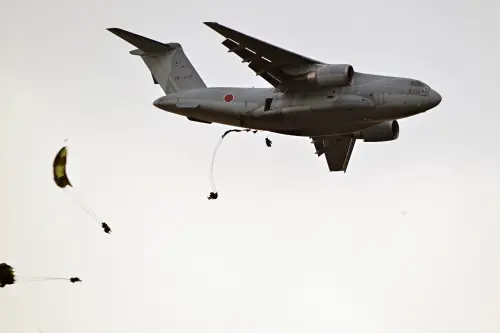 Japan Ground Self-Defense Force airborne exercise. (Japan Ground Self-Defense Force Facebook)