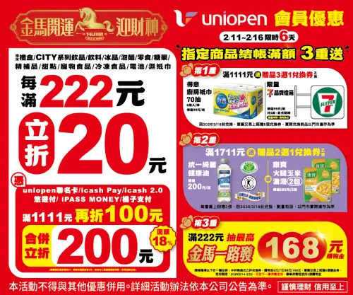 ▲第二波福袋開賣正好可搭上7-11「金馬開運迎財神」檔期。（圖／7-11.com.tw）