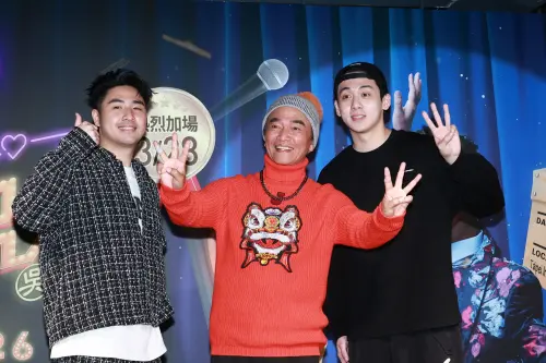 ▲已故藝人高凌風之子葛兆恩寶弟（右）最近事業做得有聲有色，還擔任吳宗憲（中）巡迴演唱會的主辦單位。最近寶弟傳出和吳心緹熱戀中。對此，寶弟媽媽表示不知情但尊重年輕人交友。（圖／記者吳翊緁攝影）