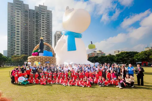 ▲市民廣場的21公尺巨型姆明，是中台灣燈會第一個公布的驚喜。（圖／台中市政府提供，2026.02.11）