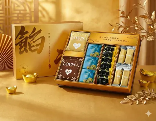 ▲三統漢菓子的「五福臨門高級餡禮」，春節期間大量爆單，成為伴手禮搶手貨。（圖／業者提供）