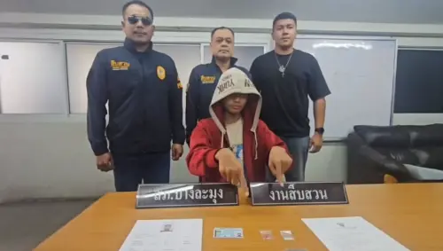 影／赴警局自首擁毒！泰男暖吐：想監獄裡的朋友了
