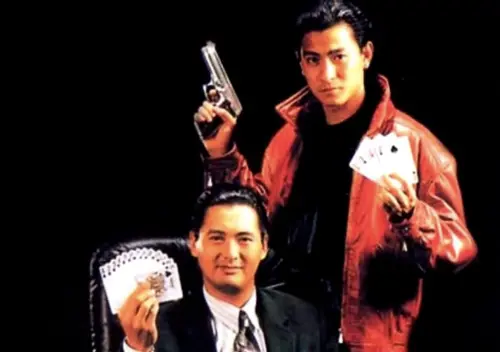 ▲周潤發（左）和劉德華（右）在《賭神》中扮演師徒，彼此有精彩對手戲。（圖／摘自IMDb）