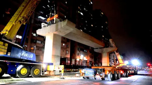 樹林人通勤將省20分！捷運首梁深夜吊裝　串聯北桃4線路網圖曝光
