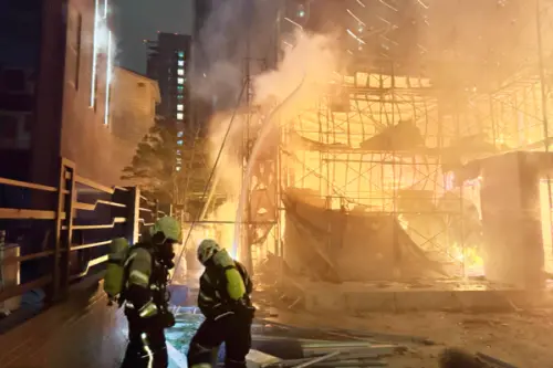 桃園青埔樣品屋燒成灰！網友直呼：「最近也太多火警」
