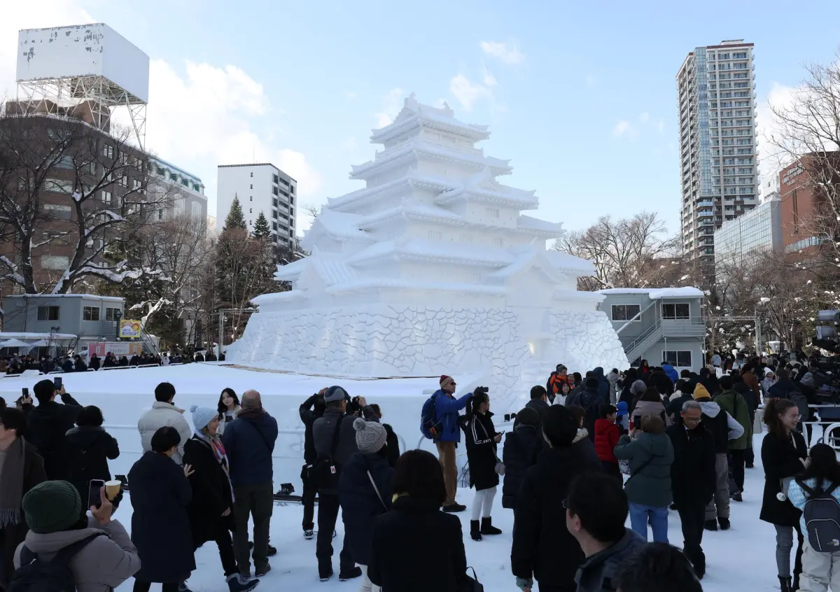 ▲日本北海道冬季特色活動「札幌雪祭」於11日圓滿落幕。（圖／美聯社／達志影像）
