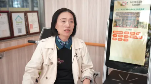 ▲國泰綜合長照機構董事長李淑儀認為，政府補助科技照護設備，在長照第一線現場失焦且混亂，呼籲應結合專家團隊媒合機構與廠商，了解實際的照護需求。（圖／記者王郁勳攝）