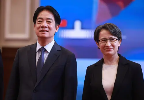 ▲賴清德、蕭美琴出席記者會。（圖／記者葉政勳攝，2026.02.13）