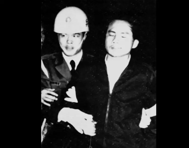 ▲林宅血案的當事人、民進黨前主席林義雄，1980年3月在美麗島軍法大審出庭。（圖／翻攝施明德文化基金會粉專）