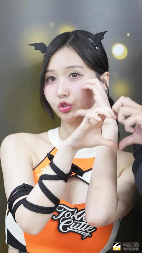 ▲金世星（如圖）來台發展，加入YouTuber Judy旗下，並且成為台灣職業排球聯盟伊斯特排球啦啦隊成員。（圖／記者張一笙攝）