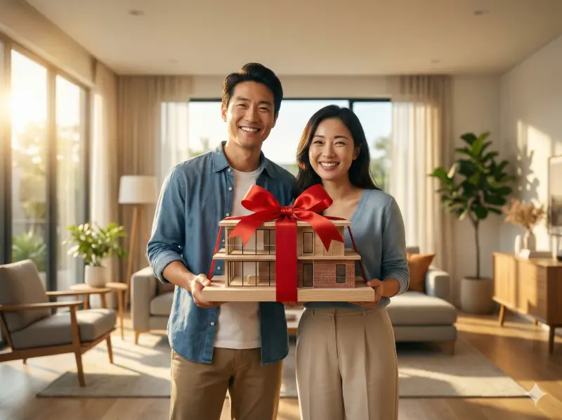 ▲囤房稅2.0衝擊多屋族，2025年全台夫妻贈與移轉棟數創歷史新高，許多人選擇在情人節「送房」以達節稅規劃。（示意圖／由 AI 生成、NOWNEWS監製）