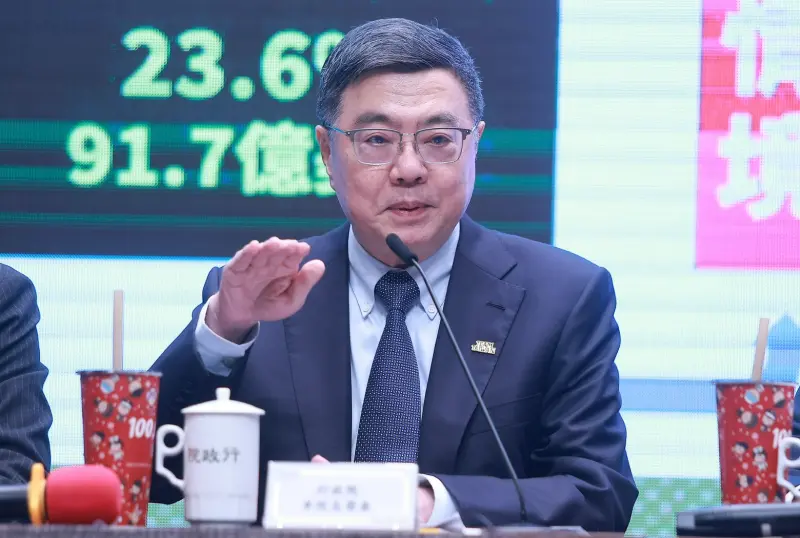    ▲卓榮泰出席記者會。（圖／記者葉政勳攝，2026.02.13）  