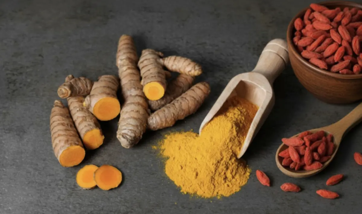 ▲近期產業將目光轉向東方傳統智慧——「枸杞」與「薑黃」等食材。（圖／業者提供）