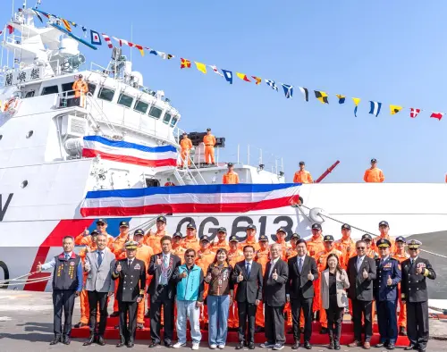 強化我國海疆的量能！海巡署艦隊分署舉行600噸級蘭嶼巡防艦交船
