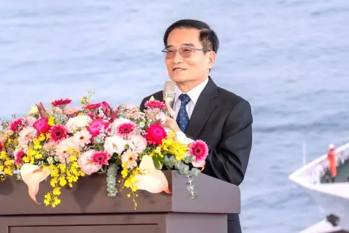 ▲海洋委員會副主任委員張忠龍致詞。(圖／海巡署艦隊分署提供)