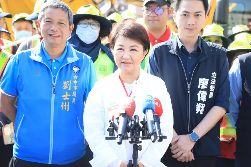 ▲盧秀燕今受訪時微笑強調她與鄭麗文「情同姐妹、有商有量」。（圖／台中市政府提供，2026.02.14）