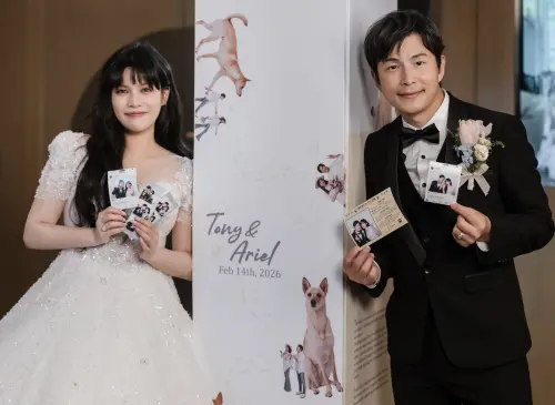 ▲夏宇童（左）及孫協志（右）分享婚禮幕後籌備祕辛。（圖／經紀團隊提供）