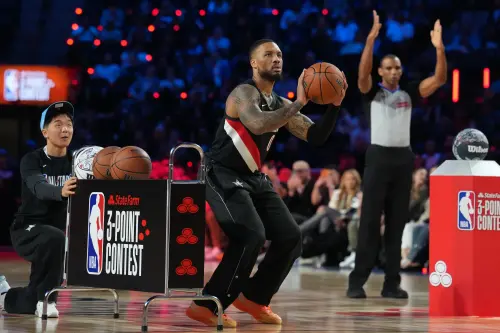 里拉德三分球大賽奪冠！笑認場邊詛咒布克　阿基里斯腱斷裂依舊準
