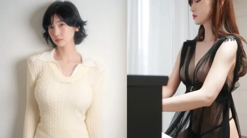 ▲李智英（前藝名：李海仁）因為長相關係，有「韓國的廣末涼子」的綽號，進來靠著以穿著打扮彈琴的影片爆紅，靠YouTube收益買下40億豪宅。（圖／IG@leezyhaein、YouTube@이지Leezy）