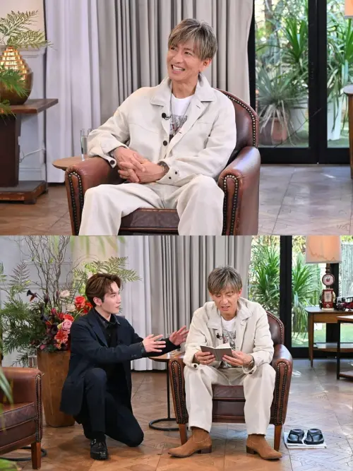 ▲木村拓哉（上）讓節目與渡邊翔太（下圖左）互動，被不少粉絲直呼：「夢幻同框」。（圖／翻攝自日網）