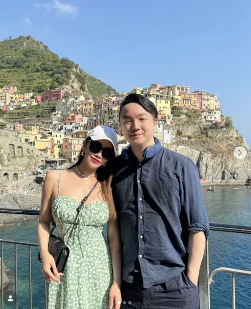 ▲林佩瑤（左）今宣布離婚，斷開結婚6年老公武俊傑（右）。（圖／翻攝自林佩瑤IG）