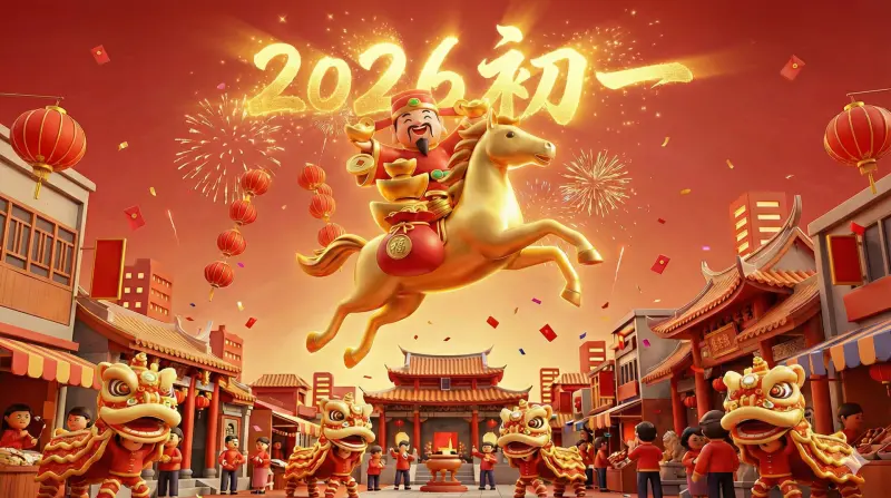 ▲大年初一是2月17日，民眾相當關心初一禁忌，包括初一洗衣服、初一洗澡，「初一過節重點、初一吉祥話、初一貼圖」一次看。（圖／AI生成）