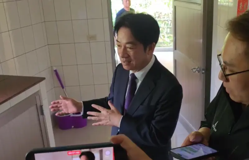 ▲賴清德強調，他的老家只是個工寮，並非「萬里帝寶」。（圖／總統府提供）