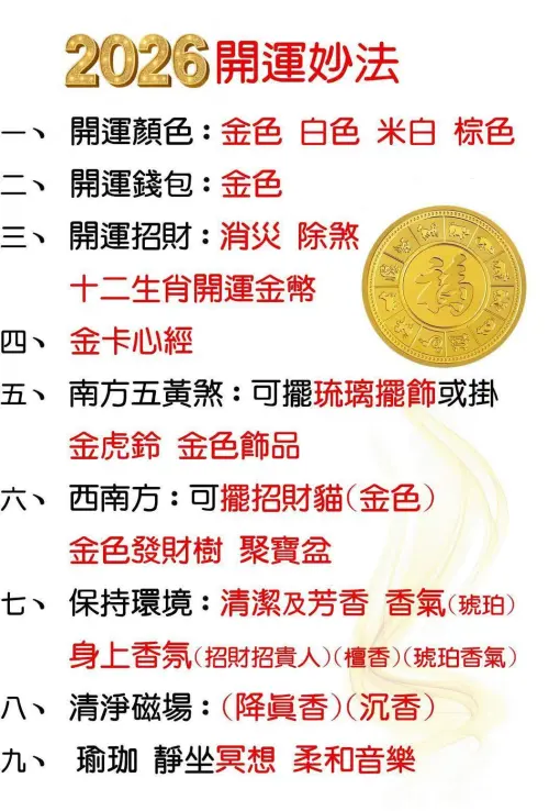 ▲廖美然公開2026招財祕法。（圖／翻攝自廖美然臉書）