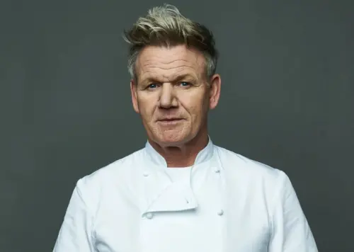 ▲「地獄廚神」戈登拉姆齊（如圖）訪問中為好友貝克漢夫婦說話，認為和他們鬧翻的長子布魯克林不應該忘本。（圖／美聯社／達志影像）