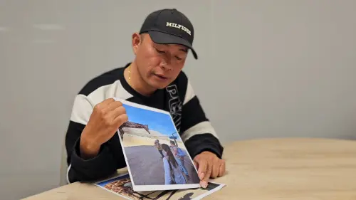 ▲莊承璋說農業部專案審查駁回的11項理由中有9項與六福村有關，無法輸入長頸鹿大多數過失都在於六福村，並非他的問題。（圖／記者劉松霖攝）