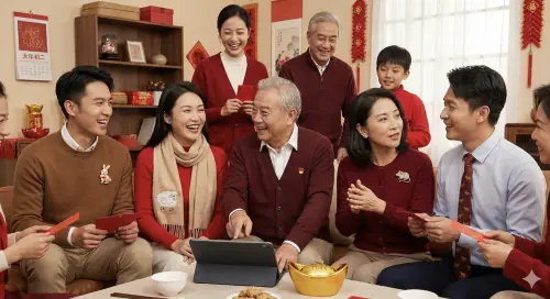 ▲初二聚餐時可分享新年規劃，藉由親友支持拓展貴人運，其中兔、羊、鼠、牛4生肖最易得貴人助力。（圖／AI製圖、記者賴禹妡製）