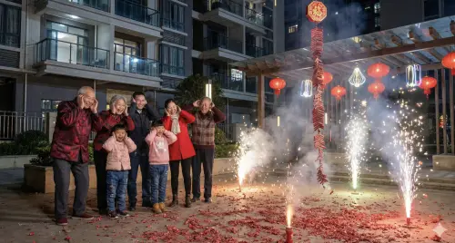 ▲不少人直言過年半夜放炮根本是合理化製造噪音，還會讓毛小孩受驚。（示意圖／AI製圖、記者賴禹妡製）