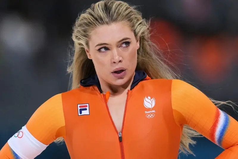 ▲荷蘭速滑巨星尤塔·萊爾丹（Jutta Leerdam）在 2026 年米蘭冬奧賽場上不僅收割獎牌，更展現了強大的吸金能力。（圖／美聯社／達志影像）