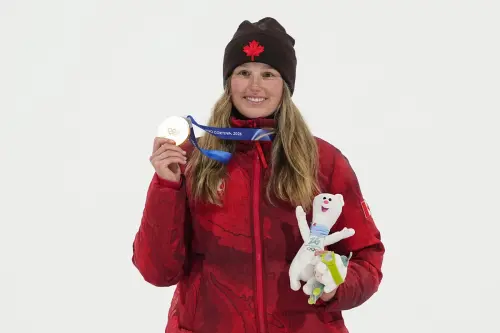 ▲加拿大選手奧爾德姆（Megan Oldham）最終以總分180.75分摘金。（圖／美聯社／達志影像）