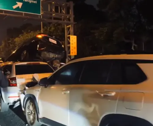 國道一號五楊高架重大車禍！5車連環撞成疊羅漢　它又成為焦點
