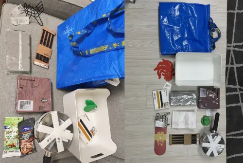 ▲網友開箱IKEA新春限量福袋，結果發現內容物根本是在清庫存，引爆不少購買民眾不滿。（圖/Threads）