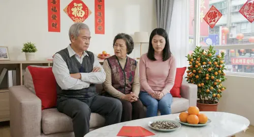 ▲一名網友分享，叔叔連番追問妹妹何時結婚、為何沒帶男友，妹妹冷靜回嗆「我男朋友跟他老婆在圍爐」，全桌瞬間安靜，長輩當場閉嘴。（示意圖／AI製圖、記者賴禹妡製）