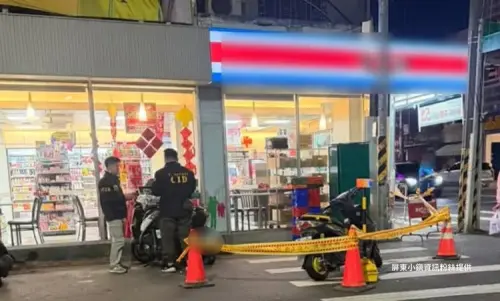 ▲蔡男縱火車超車後又跑到超商砸店搶劫。（圖／翻攝屏東小鎮資訊）