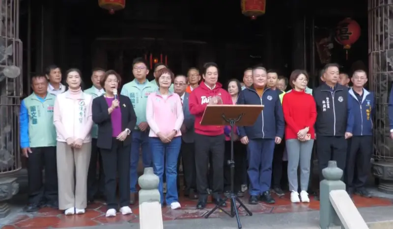 ▲彰化縣長王惠美全程參與總統賴清德鹿港天后宮走春活動。（圖／讀者提供，2026.02.19）