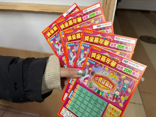 ▲獎金嘉年華因為賺錢率高，單張售價200元，許多彩券行現在都已經完售，記者也跑了近10間才買到。（圖/記者張嘉哲攝）