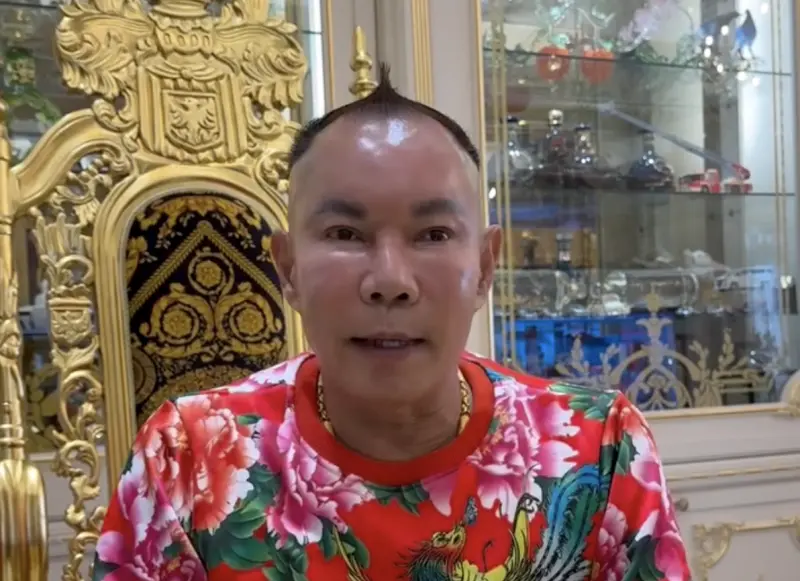 ▲「竹北吊車大王」胡漢龔受訪時透露都是現金all in買車，包括兩台都是3400萬的麥拉倫與藍寶堅尼，還表示下一台看上勞斯萊斯，台灣一發表就要下訂。（圖／摘自tvbsgoldline56 Threads）