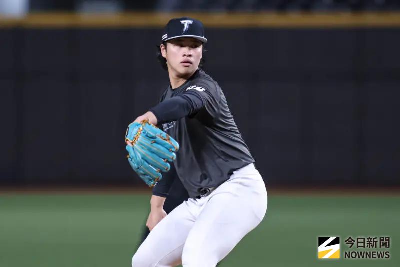 ▲旅日投手孫易磊今日加入中華隊第2階段集訓。（圖／記者朱永強攝,2026.2.19）